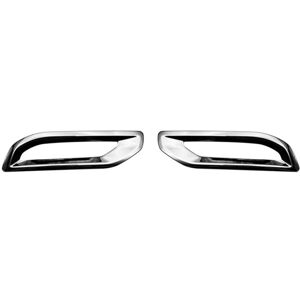Tlily - For Mitsubishi Outlander 2022 Rear Bumper Lower Trim Lower Fog Lamp panel frame abs Chrome Accessories