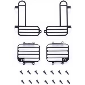Tlily - For mn D90 MN98 MN99S Steel Front and Rear Lampshade Light Cover Headlight Guard Protection 1/12 rc Car Upgrade Parts