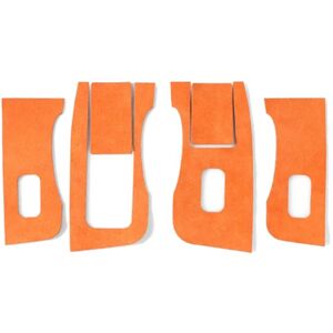TLILY For Model 3 Y 2019-2023 Car Window Lifter Switch Control Panel Button Decor Sticker Interior LHD Orange