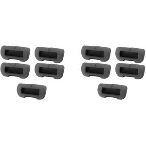 Tlily - for Model 3/Y Safety Belt Buckle Silicone Protective Cover Collision Avoidance Black Clip Protector 10Pcs