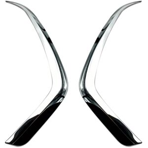 Tlily - For Nissan Dayz 2021 2022 abs Chrome Front Fog Light Lamp Cover Trim Foglight Bezel Decoration Frame