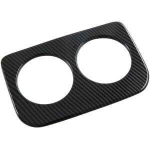 Tlily - For Subaru Crosstrek 2023 2024 Car Rear Water Cup Holder Cover Trim Accessories abs Carbon Fiber