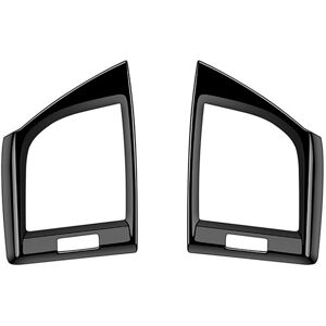 TLILY For Toyota Alphard 40 Series 2023+ RHD Bright Black Dashboard Air Condition Vent Outlet Cover Trim Frame Sticker