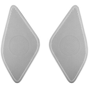 Tlily - For Toyota Alphard 40 Series 2023+ Stainless Steel Car Styling Middle Door Loudspeaker Cover Interior Accessories Silver