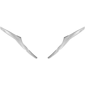 Tlily - For Toyota Aqua 2021 2022 abs Chrome Front Headlight Lamp Cover Garnish Strip Eyebrow Cover Trim