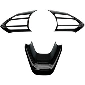 Tlily - For Toyota aqua/prius c 2020 2021 Car Glossy Black Car Interior Steering Wheel Cover Trim Moldings Car Styling