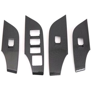 Tlily - For Toyota RAV4 2019 abs Accessories Car Interior Door Window Lift Regulator Cover Trim 4PCS lhd