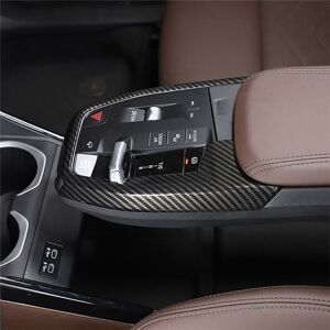 Tlily - For X1 U11 2023 2024 Car Center Console Gear Shift Panel Frame Cover Trim Accessories - abs Carbon Fiber