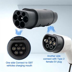 TLILY Gbt to Type 2 ev Charger Adaptor iec 62196 to gb China Standard ev Charger Converter Adapter 32A 3P 22Kw for evse