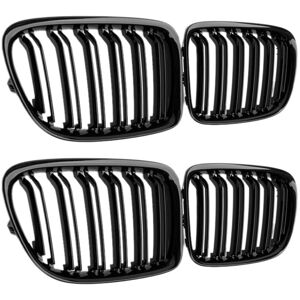 TLILY Glossy Black Front Bumper Dual Slat Front Kidney Grill Grille For-BMW X1 Series E84 sDrive xDrive 2009-2015 X2 I500010302