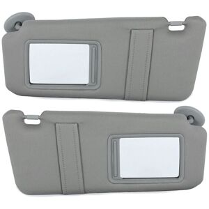 Tlily - Gray Car Sun Visor Shade Pair Left & Right Side w/o Sunroof for Toyota Camry 2007-2011