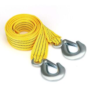 Ymyny - High Quality Heavy Duty 4m 3 Ton Off Road Car Tow Rope with Steel Safety Hooks mumu