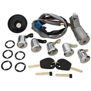 Tlily - Ignition Door Lock Key Fuel Tank Cap Barrels Set for Partner Berlingo 4162. 4162CF