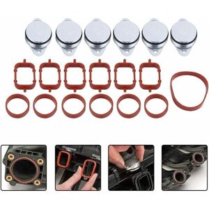 Linghhang - Intake Manifold Gasket,Repair Replacement Valve Cap Kit for bmw 320D 330D 520D 525D 530D 730D with Intake Manifold Gasket