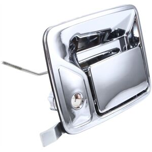 TLILY Left Front Exterior Outside Door Handles Set Chrome New for Ford Super Duty Crew Cab 1999-2016