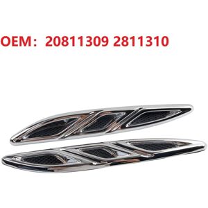 Tlily - Left+Right Front Hood Engine Vent Grille Molding Trim 20811309 2811310 for Buick Verano 2012-2016