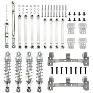 Tlily - Metal Steering Link Rod Pull Mount Set for mn D90 MN-90 MN99S 1/12 rc Car Upgrade Parts,3