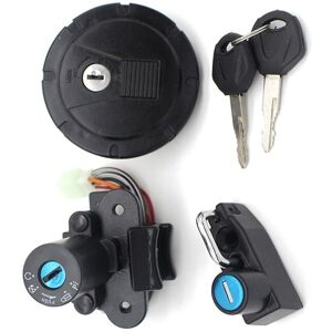 TLILY Motorcycle Ignition Key Switch Fuel Gas Cap Seat Lock Kit for KLX 250 KMX125 KMX250 KLR250 KLR650 KLX250