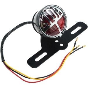 TLILY Motorcycle led Retro Taillight Miller Stop Tail Light Number Plate Rear Lamp for Harley Chopper Bobber Cafe Racer