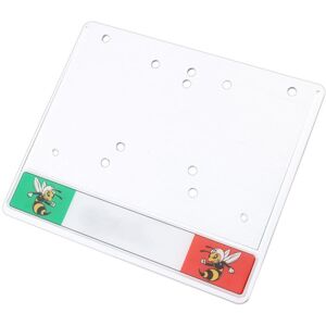 Tlily - Motorcycle License Plate Holder Frame for vespa GTS300 gtv Sprint LX150 License Plate Frame Holder Screws Silver
