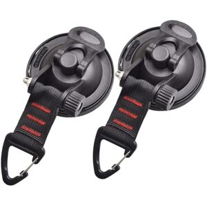 Cyslmuk - 2 Pack Strong Car Anchor Suction Cups with Hooks for Securing Car Side Awnings, Boats, Camping and Tents