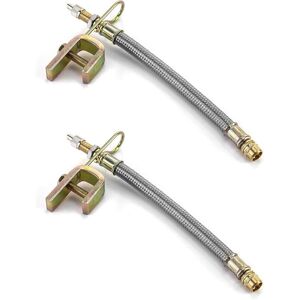 Linghhang - 2 Pack,Tire Valve Extension, Tire Valve Stem Extension for Truck, Bus and Trailer Tire, 18cm