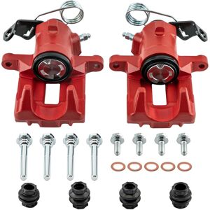 Maxpeedingrods - Pair of brake caliper rear left + right for vw golf mk 4 1J new c 1Y polo Red