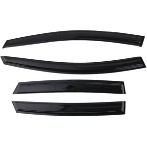 Maxpeedingrods - Rain Window Deflectors Guard for Ford Fiesta 2008-2017 Outside Mount Black 4pcs