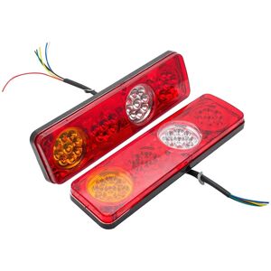 Tlily - Rear Tail Lights Rear Brake Lights Tail Light Lamp 12V 6 Function 36 led Waterproof Trailer Indicator Lamp Caravan Truck