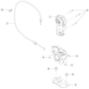 TLILY Rear Trunk Liftgate Lid Lock 1003549-00-D for Model S 2012-2021 Cinching Latch Actuator Motor 100354900D