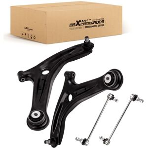 MAXPEEDINGRODS Ront Lower Suspension Wishbone Arms + Drop Links For Ford Fiesta MK7 MK6 2009-17
