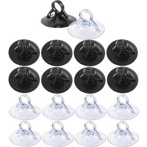 Sollbry - 60 Pieces Transparent Suction Cup Small 45mm, Without Hook Strong Adhesion for Car Sun Visor Kitchen Bathroom Wall Mirror