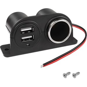 Sollbry Dual USB Cigarette Lighter Socket Car Charger, 3.1A Dual USB + Cigarette Lighter 12/24V Power Adapter Replacement for Car Truck SUV