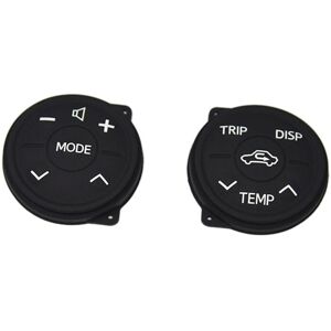 TLILY Steering Wheel Switch Control Panel Rubber for Toyota Prius XW30 2010 for Prius Eco 2010 for Toyota Prius 30 2009
