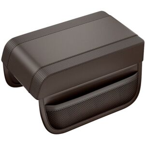 TLILY Universal Car Armrest Booster Cushion, New Memory Cotton Box Pad Auto Center Console Brown
