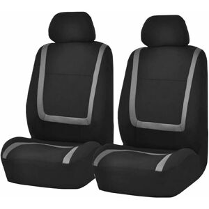 ZVD Universal Car Seat Covers Set Universal Car Seat Covers Universal Car Seat Covers for Driver and Passenger Interior Tuning Accessories(grey)