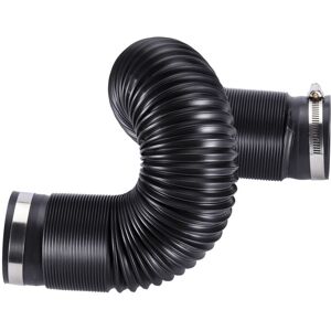 TLILY Universal Flexible Car Engine Cold Air Intake Hose Inlet Ducting Feed Tube Pipe with Connector