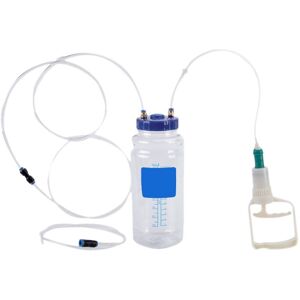 Tlily - Universal Manual Oil Change Suction Vacuum Pump for Car Truck Van Moto Maintenance Tool 2L Oil Storage Tank