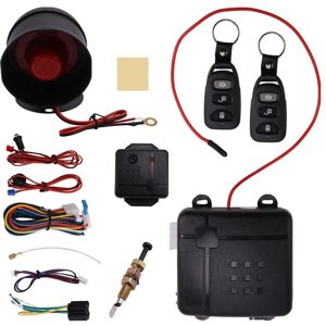 Tlily - Universal One-Way Car Anti-Theft Device Sound and Light Alarm Remote Protection Safety System