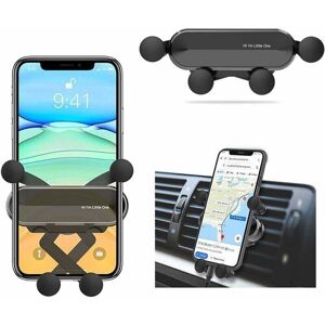 ZVD - Universal Ventilated Car Phone Mount, Ventilated Car Phone Holder for Smartphones and gps Devices (Black)
