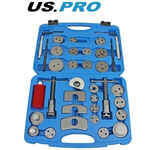 Us Pro - Brake Wind Back Tool Car Disc Brake Caliper Piston Rewind Kit 35pc 6266