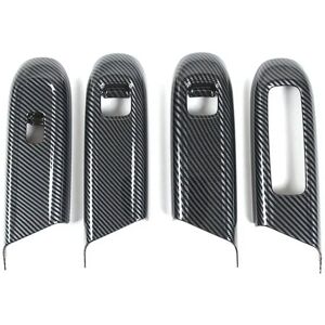 Tlily - Window Glass Lift Switch Frame Cover Tirm For Mercedes Benz e Class W214 2024 Interior Accessories Carbon Fiber