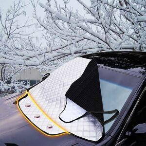 HOOPZI Windshield Car Cover Waterproof Foldable with Magnetic Sun Shade Protection Anti Frost Front Windshield for Car suv Anti uv Rain and Snow 178cm114