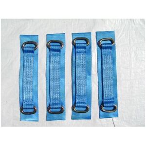 Securefix Direct - x4 12' Oval Link Wheel Straps - Recovery Bridging Trailer Car Vehicle Web Alloy