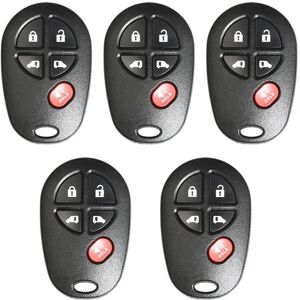 Tlily - Xhorse XKTO08EN Universal Wire Remote Key Fob 5 Button for Toyota Style for vvdi Key Tool 5Pcs/Lot