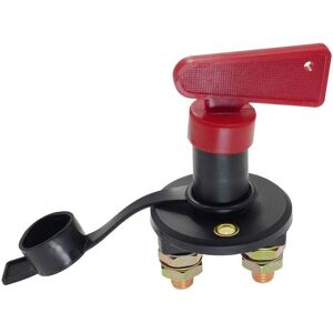 ZVD-Battery Isolator Switch with 1 Key, 12V/24V Automotive Car Battery Cut Off Switch Emergency Power Cut Off Switch with Insulating Covers for Truck