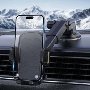 ZVD - Car Phone Holder, 360° Rotation Car Phone Holder Suction Cup, One Button Release Phone Holder for 4-7 Inch Smartphones iPhone 14 13 12 Samsung