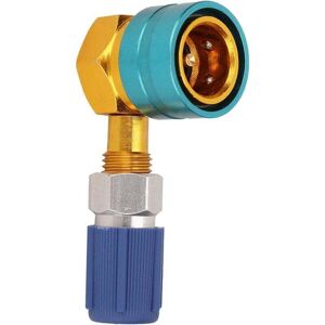 ZVD Coupleur Rapide, Voiture R1234YF à R134A Adaptateur de coupleur Rapide côté Bas raccord de climatisation de Voiture en Aluminium pour Voitures