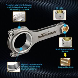 MAXPEEDINGRODS 4340 Performance Connecting Rods ConRod for Audi A4 B5 S4 Quattro 2.7 L 154mm MAXPEEDINGRODS 4340 Performance Connecting Rods ConRod for Audi A4 B5 S4 Quattro 2.7 L 154mm