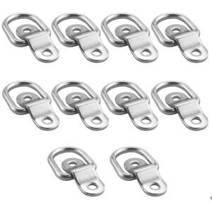 CYSLMUK 10Pcs d Ring Tie Down Load Anchor Ring Trailer Anchor Forged Lashing Ring with 20Pcs Screws for Securing Load in Truck Trailer CYSLMUK 10Pcs d Ring Tie Down Load Anchor Ring Trailer Anchor Forged Lashing Ring with 20Pcs Screws for Securing Load in Truck Trailer